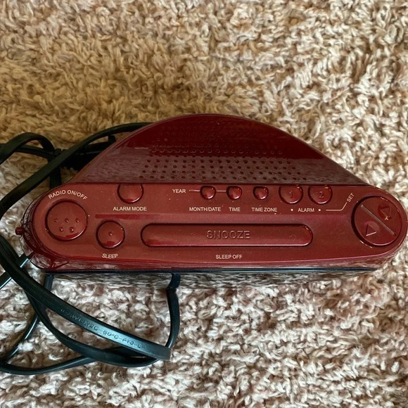 Red Alarm Clock - Picture 3 of 7